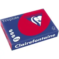 Clairefontaine Kirschrot A4 Farbiges Papier 210 g/m² (250 Blatt)