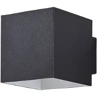 Arcchio Zuzana Wandleuchte, G9, schwarz, eckig, 10 cm - , Zuzana, dimmbar, Schwarz, für Wohnzimmer, Metall, Modern