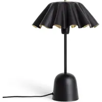 LEDKIA LED Tischlampe aus Metall Nallur Schwarz
