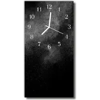 Tulup Glasuhr Wanduhr Küchenuhr Echt-Glas 30x60 Sand Schwarz