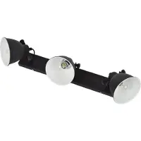 Urban Interiors Cooler Spot Industrial 3-Licht Vintage Schwarz
