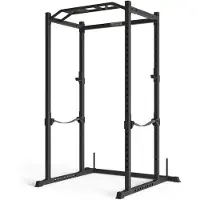 ATLETICA R5-Base Power Rack | Squat Rack Basiskäfig für Grundübungen | Multi-Grip Klimmzugstange, Safety Straps, J-Hooks | 195cm Höhe