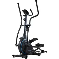 Thunder FIZZ Crosstrainer, Magnetwiderstand mit 10 Stufen, Bluetooth, Heimtrainer bis 110 kg, Ellipsentrainer für Zuhause