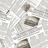 Mank Burgerpapier Newspaper in Grau 30 x 30 cm, 2000 Stück -