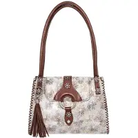 Sima Trachtentasche aus Leder mit Blumenaufdruck Modell 168-4183