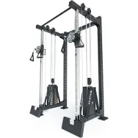 ATLETICA R8-Nitro Cable Rack | Stand-alone | Mit Double Stack | 2x90 kg | 157x120 cm Grundfläche inkl. beider Fußstützen | 339 kg schwer | Pull-Up Bar