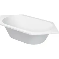 Duravit 6-Eck-Einbauwanne D-CODE Mittelablauf, weiss 190 x 90 x 42 cm