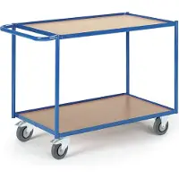 ROLLCART Tischwagen, Ladefl. L800 x B500 mm, 2 Etagen