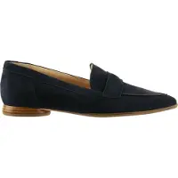 Högl Damen Loafer Berry aus Leder in Dunkelblau mit Blockabsatz und rutschhemmender Sohle