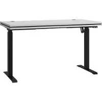Masseno SCHREIBTISCH MALTESA 138x67x123,6 cm Bürotisch Computertisch, Grau