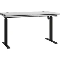 Masseno Schreibtisch MALTESA 138x67x123,6 cm Bürotisch Computertisch, Grau