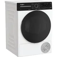 Whirlpool C WD 84M WBS IT, Freistehend, Frontlader, Wärmepumpe, Weiß, Drehregler, Berührung, Schwarz