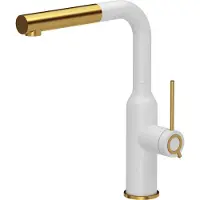 Quadron Angelina Q Line PullOut Küchenmischer stehend weiss (84818011)