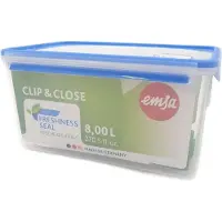 EMSA Clip Close 508548 Rechteckige Frischhaltedose Deckel 8 Liter Food & Aufbewahrung