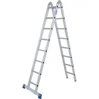 Krause Aluminium-Gelenk-Doppelleiter STABILO 5,48 m