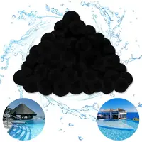 XMTECH Filter Balls Filterbälle für Sandfilteranlagen, 1400g Kann 50 kg Filtersand Ersetzen, für Pool Sandfilter Pool Reinigung, Schwarz