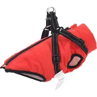 Syfax Hundemantel Rot L28 Fleece und Polyester
