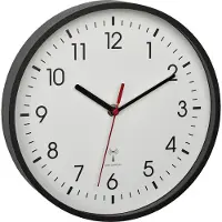 TFA-Dostmann Analoge Funk-Wanduhr mit Glasabdeckung 60.3550.01