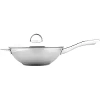 Gräwe Wokpfanne 28 cm, mit Glas-Deckel