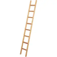 Iller-Leiter Iller Holz Anlegeleiter Bauleiter mit Vierkantholmen 7 Sprossen