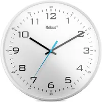 Mebus Analoge Quarz-Wanduhr klassisches Design kräftige, große Ziffern 30cm Durchmesser / Farbe: Weiß / Modell: 16248
