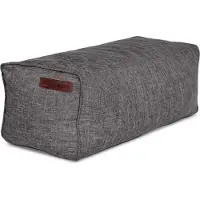 Green Bean Indoor Sitzhocker Pouf 70x33x28cm EPS-Perlen Füllung -Home Linen Kuschelig Weich Waschbar - Drinnen Bodenkissen Liegekissen Sitzkissen Sitzhocker Sessel Kinder Erwachsene Stoff Dunkelgrau
