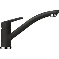 Schock Armatur DAJA in ONYX mit schwenkbarem Festauslauf / Einhebelmischer / CRISTALITE PLUS