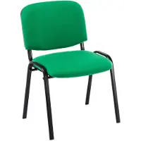 Mendler Besucherstuhl HLO-CP111 Stoff grün