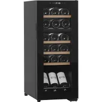 Cavin Freistehender Weinkühlschrank - Northern Collection 18 Black | Zwei Temperaturzonen 5 bis 18°C| Kompressorkühlung | Kapazität 18 Flaschen | 2 Zonen