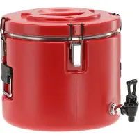 TRIZERATOP Thermobehälter, Speisewärmer für Essen 15L mit Ablasshahn