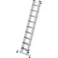 Proregal Stufen-Schiebeleiter 2-teilig mit nivello-Traverse 2x9 Stufen