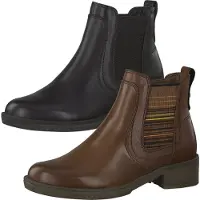 Tamaris Damen Stiefeletten Chelsea Boots 1-25012-25, Größe:38 EU, Farbe:Braun