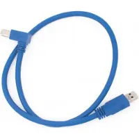 System-S USB A 3.0 Stecker zu USB Typ B 3.0 Stecker 90° Rechts Gewinkelt Kabel 50 cm