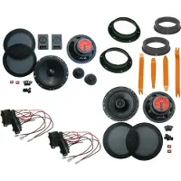 DSX JBL Lautsprecher Set für VW Golf 5 1Km Bj 03-12 Tür vorne hinten Bügel 510 Watt