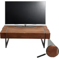 Mendler TV-Rack MCW-A15, Fernsehtisch Lowboard TV-Tisch, Tanne Holz rustikal massiv MVG- 40x120x60cm