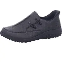Rieker Ready2Go Sneaker schwarz mit Weichbettung Softschaum und Gummizug