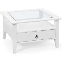 Inter Link Couchtisch PROVENCE 1 Weiß Massivholz