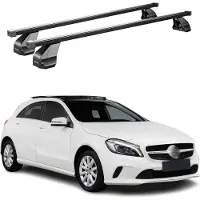 Menabo Dachträger für Mercedes A Klasse W176 2012-2018 75kg Stahl Schwarz 2x