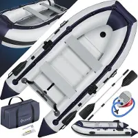 Kesser Schlauchboot für 4 Personen, motorisierbar, aufblasbares Paddelboot
