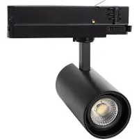 LEDKIA 3-Phasenstromschiene LED-Strahler 20W Fasano Dimmbar Schwarz 4000K Neutralweiß
