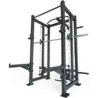 ATLETICA R8 Spectre Medium | Power Rack | Smith Machine | inklusive Latzug - Plate Loaded (Hantelscheiben) | Multipresse