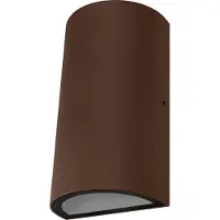 Osram ENDURA Style UpDown Außenwandleuchte, Rust, 12 W, 700 lm, 3000 K, 100° Abstrahlwinkel, 30. 000 h Lebensdauer, IP54, Aluminiumgehäuse, Glasabdeckung, 160 mm Höhe