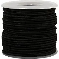 Creativ Company elastische Kordel schwarz 2 mm 25 m Bastelband