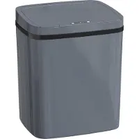 HOMCOM Sensor Mülleimer 15L Automatischer Mülleimer mit zwei Öffnungsmodi Grau