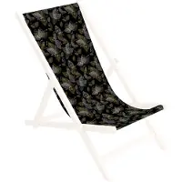 Ferocity Ersatz-Stoffbezug Wechselbarer Liegestuhl Stoffbezug 100% Polyester für Holz-Liegestuhl Klappliegestuhl Motiv Blätter [119]