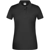 James & nicholson Pflegeleichtes und strapazierfähiges Polo black, Gr. XS