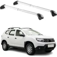 Aurilis Dachträger Grundtäger für Dacia Duster mk2 2018-2023 100kg Alu Silber 2 tlg ABE