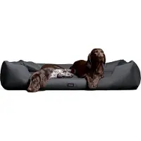 Tierlando MORITZ KOMFORT Hundebett Hundesofa M - XXXL 90 110 130 160 185 cm - Größe: 130x100cm | Farbe: 02 Graphit