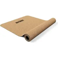 Gorilla Sports Yogamatte Kork - extradick 5mm, Rutschfest aus Naturkautschuk, Nachhaltig und Schadstofffrei - Sportmatte, Gymnastikmatte, Yoga Matte, Fitnessmatte, Gymnastik, Pilates