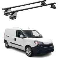 Menabo Dachträger Grundtäger für Fiat Doblo Maxi 2015-2024 75kg Stahl Schwarz 2x